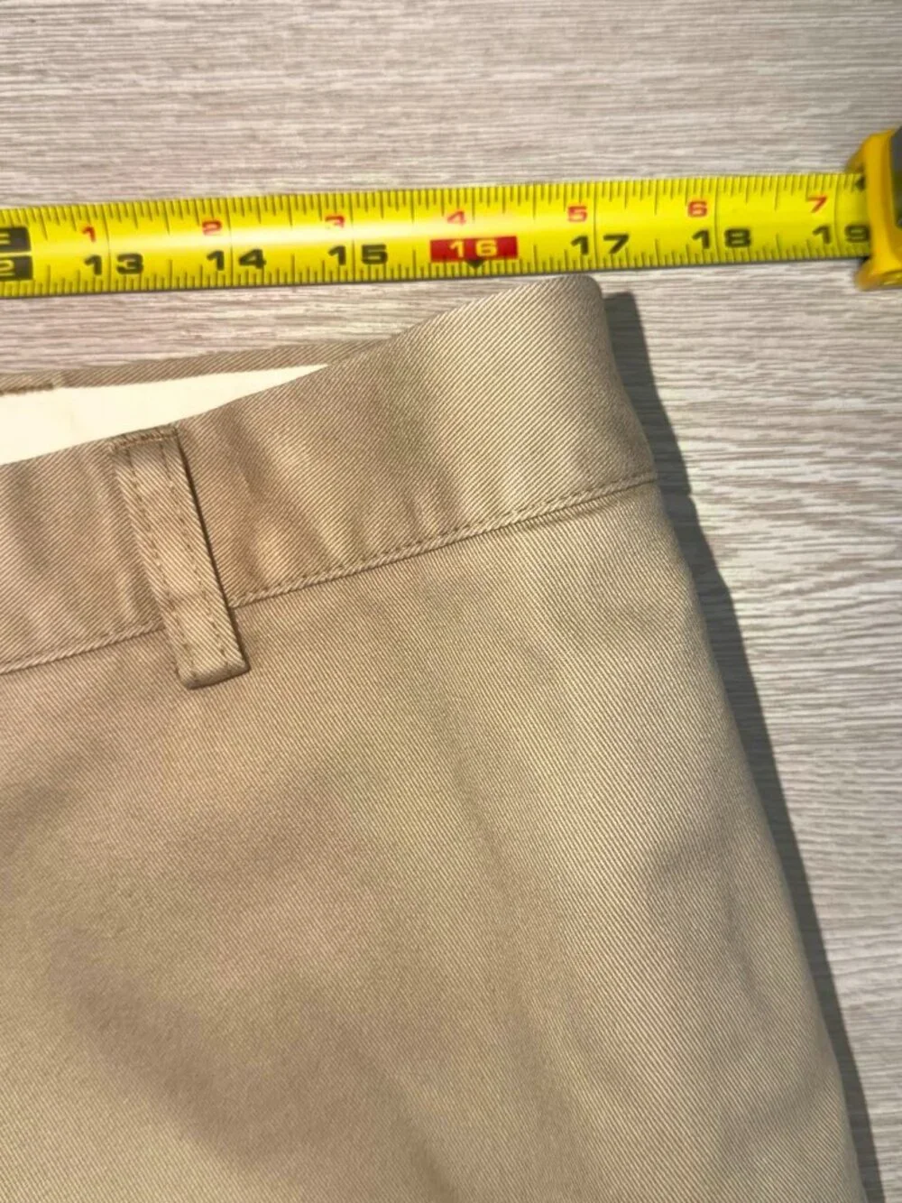 L.L. Bean Khaki Chino Pants 35